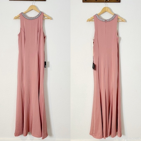 Mac Duggal Embellished Neck Trumpet Gown - Picture 2 of 10